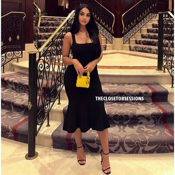 ZARA Black Sweetheart Asymmetric Midi Dress 🖤✨ | Size M | NWT | LAST ONE - Picture 12 of 16